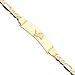 14K Detriot Lions Med Id Bracelet Pol W/Lion W/Figaro - NF704-8