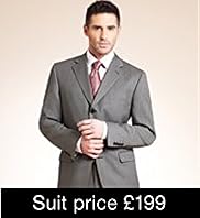 Big Tall Collezione Wool Rich 3 Button Striped Jacket