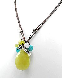 Image #1 of Jade and Turquoise Necklace