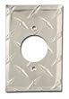 Diamond Polished Aluminum Cover 230VAC-20Amp Round Plug