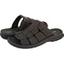 Minnetonka Men's Bozeman Fisherman Slide Sandal,Brown Ruff,12 M US