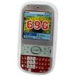 PREMIUM WHITE/CLEAR SILICONE SOFT RUBBER JELLY CASE COVER for PALM CENTRO 690 - RETAIL PACKAGING