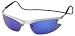 CliC Magnetic Front Connect Stylish Sunglasses with Interchangeable Lens, Silver Frame/Silver Head Band