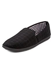 Slip-On Check Slippers