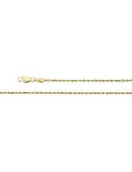 01.30 Mm Diamond Cut Rope Chain (Replacing Ch510) 14K Gold Yellow Ch947 24 Inch