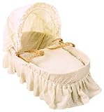 Woodform Simply Elegant Cream Broderie Anglaise Moses Basket