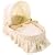 Woodform Simply Elegant Cream Broderie Anglaise Moses Basket