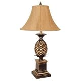 Dorel 00ORE9001T Pineapple Table Lamp - Antique Gold