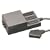 Switched scart splitter box, gold plated, 3-way