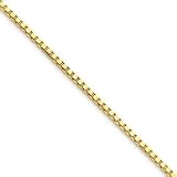 14k 1.5mm Box Chain Necklace - 30 Inch