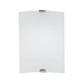 Eglo 85074A Fondo, Nickel Frosted Opal, 1-Light Track Light Fixture by Eglo