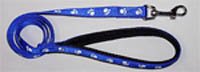 Padded Dog Leash - Blue Paws 6'
