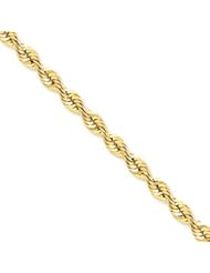 14k Gold 6mm Handmade Regular Rope Chain 30 Inches