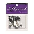 Hollywood Single Prong Hair Clips 12pk.