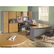 Series A: Left L-Bow Desk - Hansen Cherry