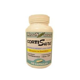CortiSure Natural Anti-Stress Weight Loss Formula Capsules by Mason - 60 Ea.