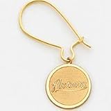 14K Houston Astros Astros On Disc Kidney Earrings