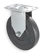 Industrial Grade 1UHJ9 Rigid Caster, 2 In, 75 Lb, All Rubber