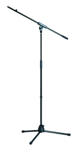 König & Meyer 27105 Mikrostativ,schwarz leichter Plastiksockel,Galgen