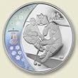 2007 $25 Sterling Silver Hologram Coin Ice Hockey Second Coin in the Sterling Silver Hologram Series