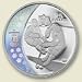 2007 $25 Sterling Silver Hologram Coin Ice Hockey Second Coin in the Sterling Silver Hologram Series