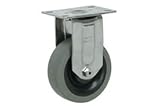 Faultless Stainless Steel Rigid Plate Caster 4 Tpr Wheel
