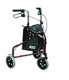Winnie Go-Lite Deluxe 3 Wheel Rollator - Flame Blue