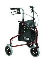 HealthPersonalCare: Winnie Go Lite Deluxe 3 Wheel Rollator Flame Blue