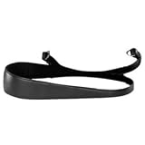Leica Wide camera carrying strap, black saddle leather