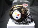 Steel Curtain Autographed Steelers Mini Helmet w/ JSA & GAI COA