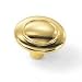 1-1/4" Dia Polished Brass Knob