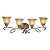 21I29Cd6aAL. SL160  Minka Lavery La Cecilia 6144 573 Reversible 4 LT 400w (12H x 24W) Vanity Lighting in Patina Iron