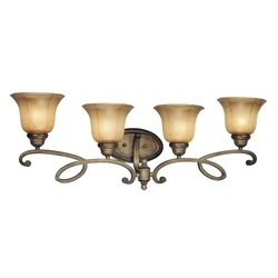 21I29Cd6aAL Minka Lavery La Cecilia 6144 573 Reversible 4 LT 400w (12H x 24W) Vanity Lighting in Patina Iron