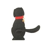 長沢製作所 わんにゃんレバーハンドル51 Dog-2 空錠 バックセット51mm TX-W10D-NB(つや消し黒)