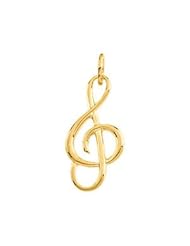 Musical Note Charm 20X10 14K Yellow 22842