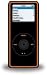 Macally Silicone Sleeve for iPod nano 1G (Black with Orange Outline)