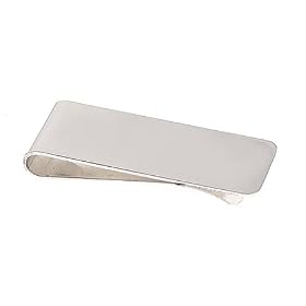 Handmade sterling silver small plain money clip by 