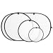 Norman 42" x 72" 5-in-1 Collapsible Disc Reflector, Translucent, White, Black, Silver, Gold.