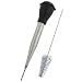 Faringdon Stainless Steel Baster Set With Rubber Bulb, 28cm Baster, Injector And Brush