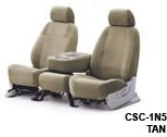 Coverking Yes Essentials Custom Fit Seat Covers - YES ESSENTIALS TAN, Rear Row Seats 2004 - 2006 Lexus RX RX330, 40/20/40 w/2 lg. rmvbl hdrst and 1 small cnter hdrst,w/armrst ..(SEW INST FOR PROD)