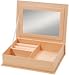 Core'dinations Paper Mache Jewelry Box W/Mirror 7.5'X5.5'; 3 Items/Order