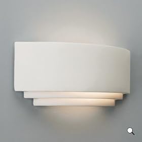 Astro 0423 E27 Amalfi Wall Light excluding 1 x 100W 230 V Bulb, Natural Ceramic