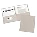 Avery Two-Pocket Portfolios, Embossed Paper, 30-Sheet Capacity, Gray, Box of 25 (47990)