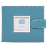 Swing Mini Piping Bound Photo Album, holds 24 2 x 3 Photos 1-up, Teal.