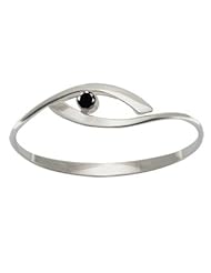 Ed Levin, Sensational Swing Bracelet, Black Onyx, .925 Sterling Silver & 14K Gold, Sizes S - L, Expandable