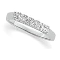 0.30 Carat H/SI2 Round Diamond Band in 18ct Solid White Gold