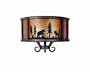 Casablanca 8603-89 Wilderness Collection Wall Sconce Textured Matte Black