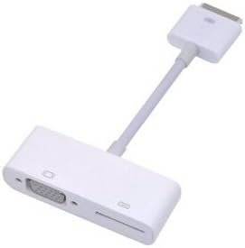 Jomaxzon Digital AV Adapter to VGA Display TV Projector for Apple New iPad 2 3 iPhone 4S 4 with 30 Pin Charger