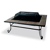 Outdoor Living : UniFlame WAD794SP Rectangular Outdoor Firepit with Ceramic Mosaic Tile Finish