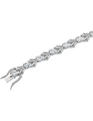 Sterling Silver 07.50 Inch Cubic Zirconia Bracelet